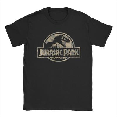 Jurassic Park Ανδρικό T-Shirt Μόδας Κοντομάνικο με Στρογγυλή Λαιμόκοψη Καθαρό Βαμβάκι Γραφικά Ρούχα