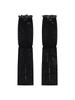 Ribbon Summer Leg Warmers [Black]