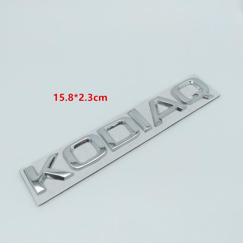 BATL9 1pc Metal for SKODA Octavia Superb RAPID FABIA KAMIQ KODIAQ YETI Car Emblem Letter Badge Rear Tail Trunk Sticker Decal for SKODA