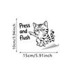 Cartoon Self-Adhesive Toilet Sticker Pvc Decoration Wall Sticker Funny Waterproof Bathroom Decal Home Decor
