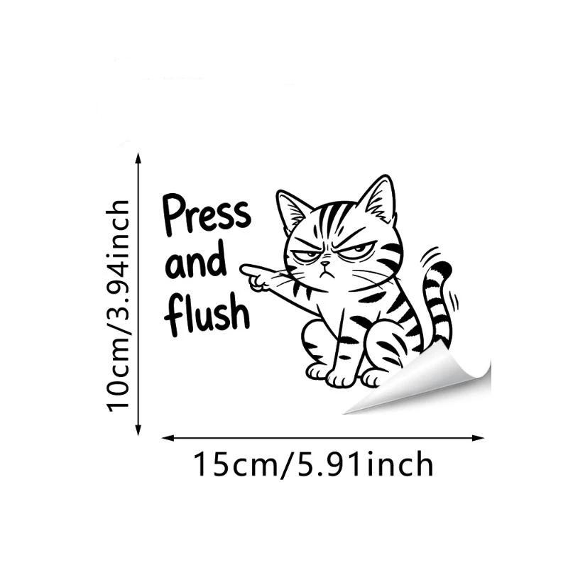 Cartoon Self-Adhesive Toilet Sticker Pvc Decoration Wall Sticker Funny Waterproof Bathroom Decal Home Decor