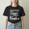 Obsession Film 2026 Obsession Tričko Unisex Unisex Vintage 100% Bavlna Trička Kulatý výstřih Krátký rukáv Tričko Jedinečné Vrcholy