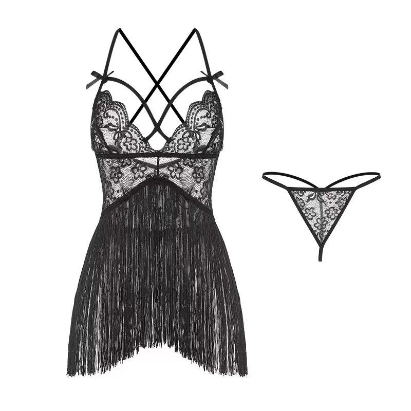 Sleeping lingerie sexy pure desire perspective hot mesh one-piece hair wholesale