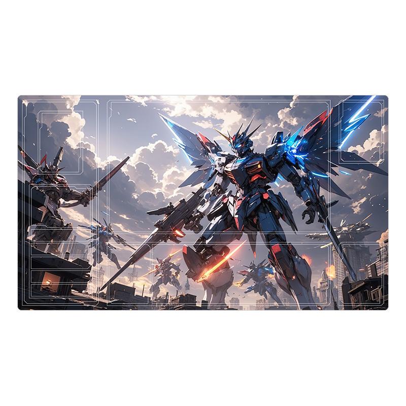 V Assault Buster Gundam Playmat Waterproof Antislip Desk Mat for TCG