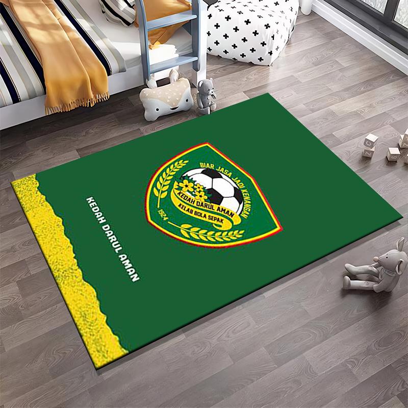 Kedah Darul Aman Football Emblem Rug Non-slip Rug Suitable for Living Room and Bedroom Sofas