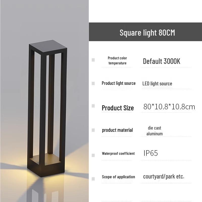 Waterproof Modern LED Lawn Light for Outdoor Courtyards and Gardens