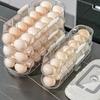Automatische Roller Eierhouder 1/2/3 Lagen Keuken Koelkast Verse Eieren Opbergrek Plastic Eier Organizer Container Dispenser met Handvat