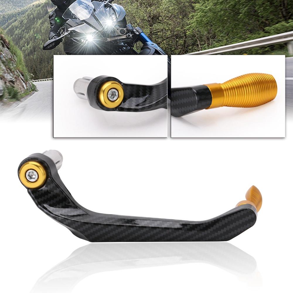 1 Paar Motorrad Modifiziert Sturzschutz Handprotektor Hupenbügel Brems-Kupplungsschutzstange Offroad Street Running Kohlefaser-Muster Handprotektor