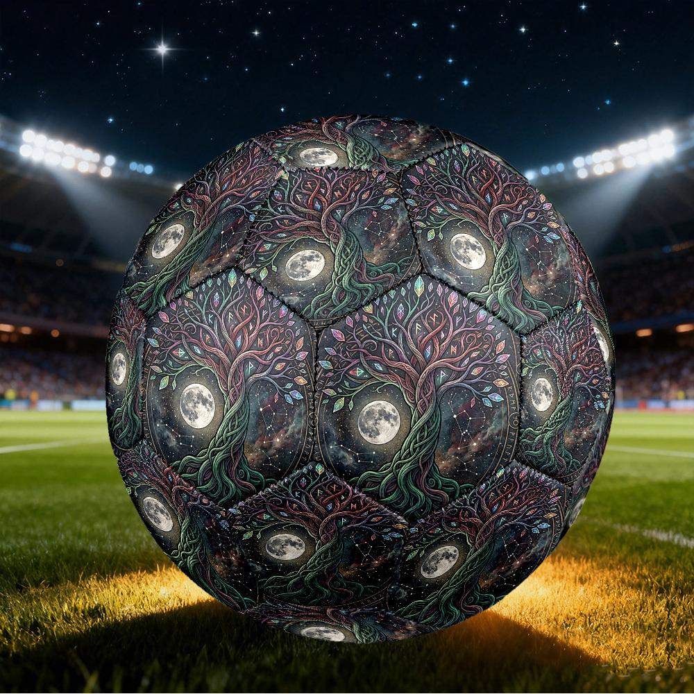 1pc Tree Life Size 5 Soccer Ball Professional Lightweight Durable Match Training Football Indoor &Outdoor Sports BallTraining Ball Y48