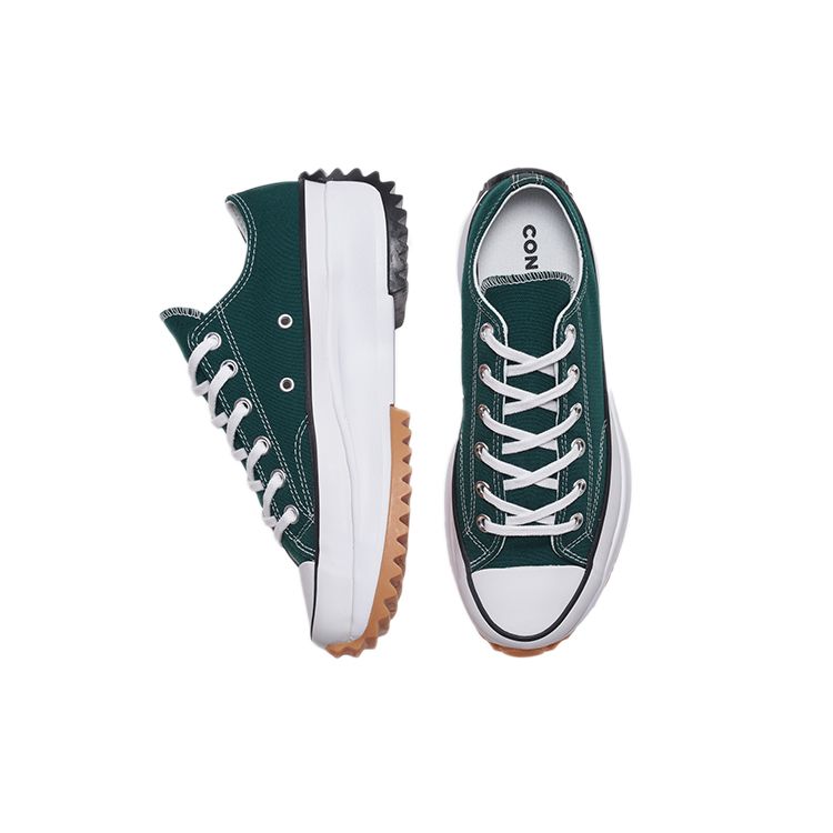 Converse Run Star Hike Comfortable Casual Low-Top Canvas Shoes Unisex Sneakers Dark-Green 172492C