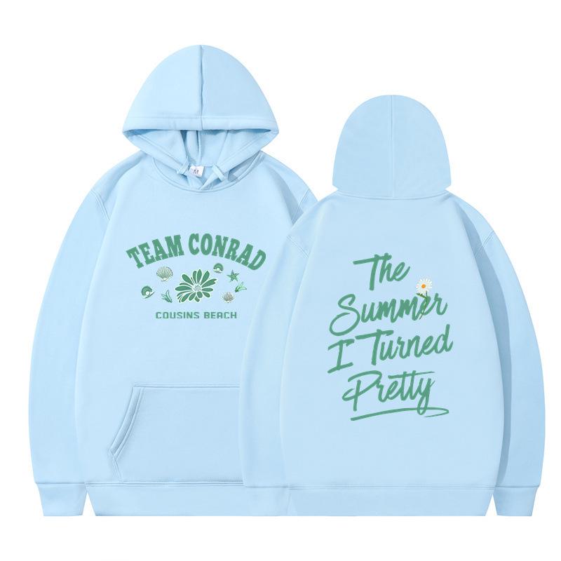 "The Summer I Turned Pretty" Printed Loose Hooded Sweatshirt