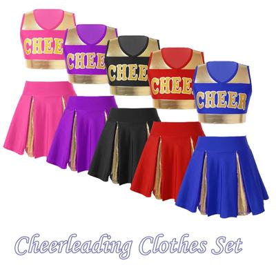 Cheer Uniform Mädchen Halloween Karneval Party Cosplay Outfit Cheerleading Kostüm Größen 5-16