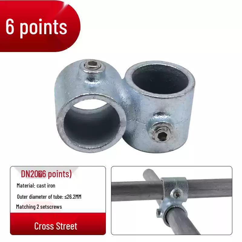 4/6-Point Galvanized Pipe Connectors: No-Weld Sunroom Shelf Couplings