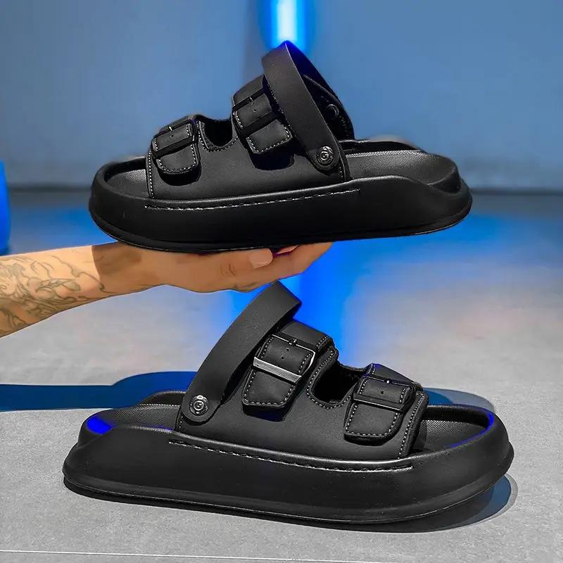Fashion Anti-slip Male Shoe Beach With Platform Daily Use New Summer Low Price Descount Cheap Liquidation In Welcome Deal Men's Sandal