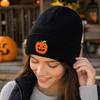 Halloween Pumpkin Pattern Knit - Warm Winter Cycling Hat for Cold Outdoor Sports