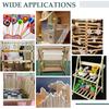 10pcs Wooden Dowel Rods, Unfinished Hardwood Sticks Dowel Rods Wood Sticks for Craft and DIY Macrame Dowel Wooden Poles