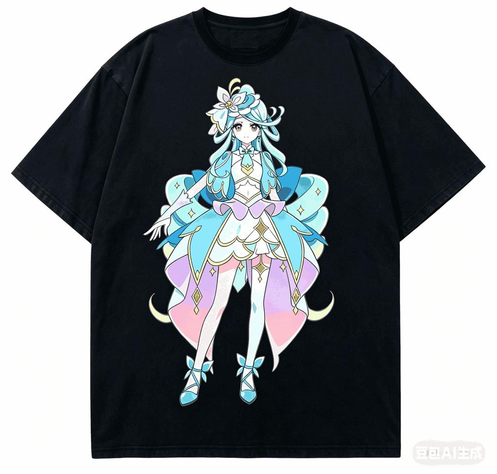 Star Detective Precure! Cotton T-shirt 2026 New Model Shirt Personality Clothes Year Round Clothing Short Streetwear Trendy Soft