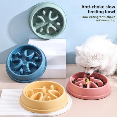 Slow Feeder Hundenapf, rutschfest, umweltfreundlich, erhöhter Napfständer verhindert Umkippen, gesunde Essgewohnheiten, Futternapf für kleine, mittelgroße und große Hunde