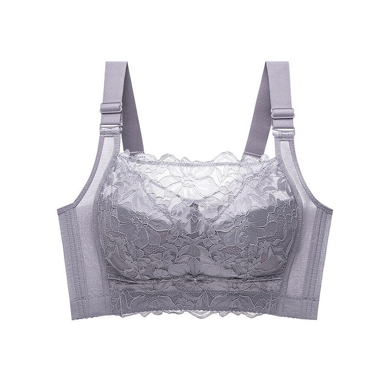 

Удобный бюстгальтер большого размера, бюстгальтер с полной чашкой, без бретелей, антибликовый, плотно облегающий, тонкий бюстгальтер против обвисания 44/100E серый