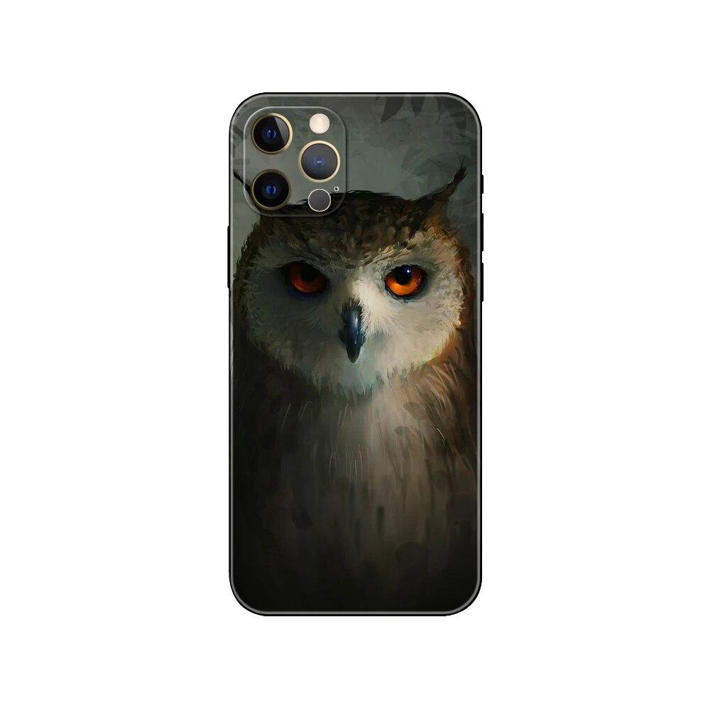 Husa de telefon cu bufniță animală pentru iPhone Samsung Galaxy Redmi Xiaomi Oppo OnePlus Note SA 7 8 9 10 11 12 13 14 20 21 22 23 53 54 Pro Max Plus Ultra TPU moale