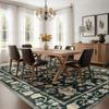 New Vintage Floral Rugs Soft Accent Area Rug Large Size Rugs Low-Pile Carpet for Living Room Bedroom Home Decor Floor Mat