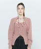 LARTIGENT L6 Bolero & Bustier Knit Set(Pink)
