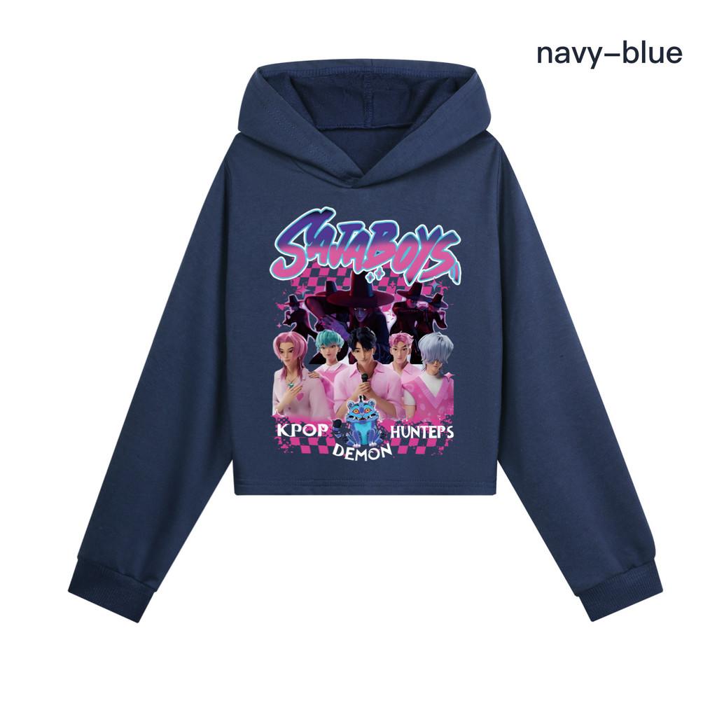 Kids Girls Anime Cartoon POP Singer Super Star Rumi Mira Zoey Saja Boys Printed Casual Long Sleeves Hoodies Sweatshirt Top