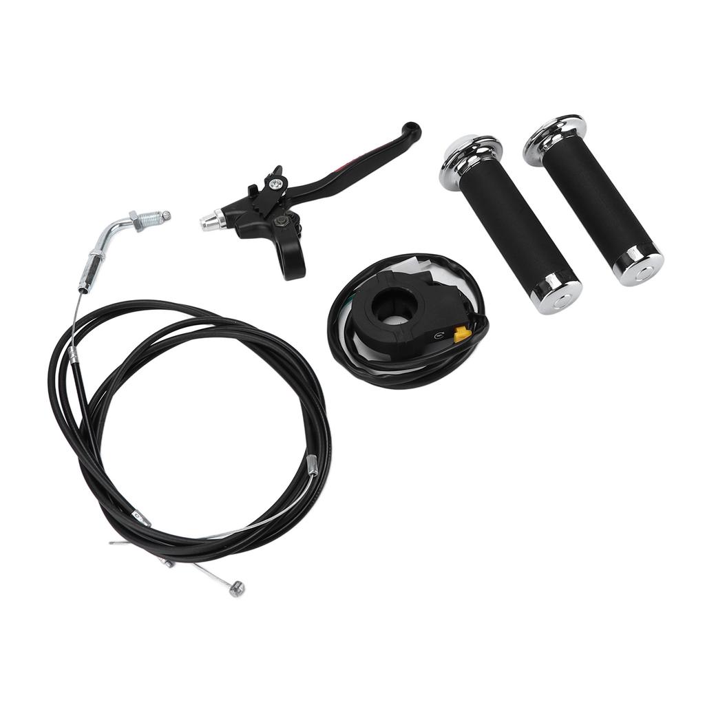 Throttle Clutch Handle Kit Waterproof Ergonomic Replacement for 49cc 60cc 66cc 80cc Engine Motorized Bicycle