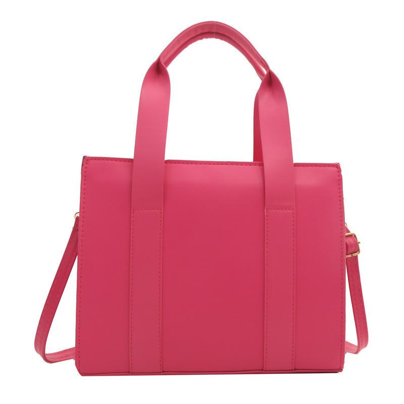 Стильная и шикарная сумка-тоут для通勤 2024 Весна Новая атмосфера Наплечная сумка-кроссбоди розовый