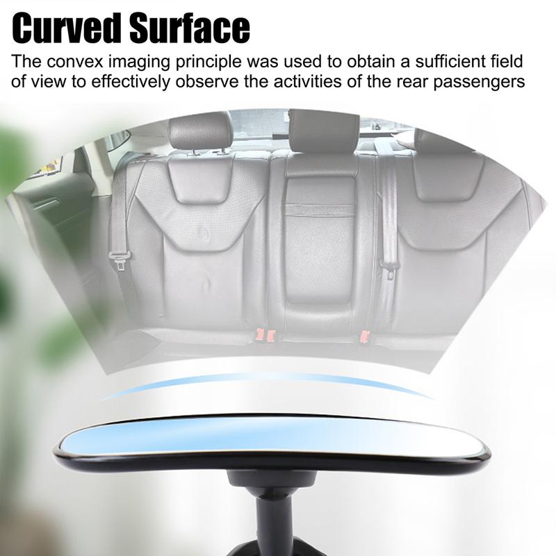 Car Interior Mirrors Baby Kids Safety Monitor Mini Rear View Mirror Makeup Mirror Sun Visor Cilps 360° Rotating Auto Ornament