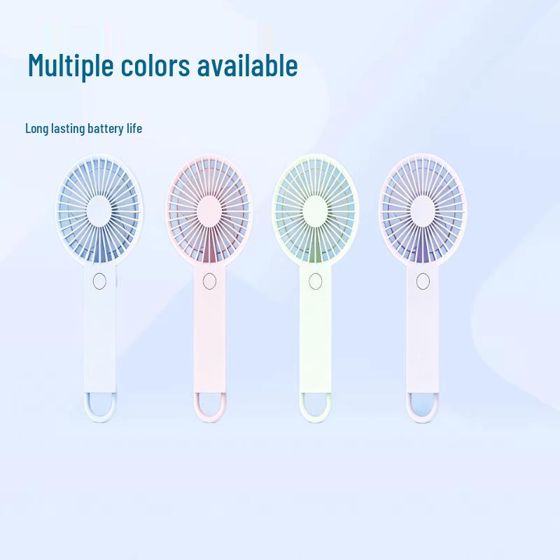 Portable Mini Handheld Fan with Long Battery Life, Fresh Colors, and Type-C Charging - Ideal for Travel