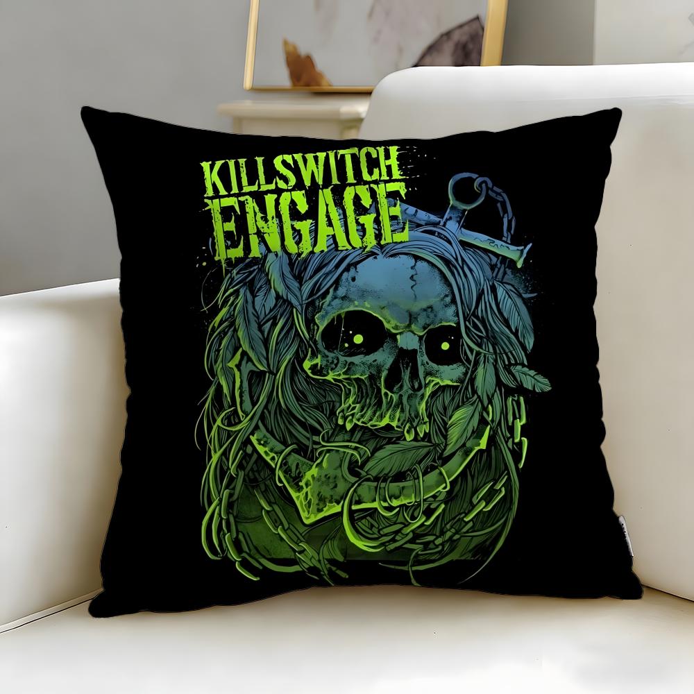 Klassische Band Killswitch Engage Kissenbezug Weich & Leicht zu Waschen – Vielseitig für Sofa, Bett, Reisen und Büro