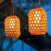 Creative Waterproof Solar Imitation Rattan Lantern LED Warm Light Home Decorative Lights 800 MAH Yard Lighting Ornaments Outdoor