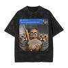 There Is Motion At Your Front Door Tung Tung Tung John Pork Men T Shirts Washed Vintage Tee Shirt Short Sleeve Crewneck Tshirt