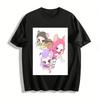 Cute Anthropomorphic Mouse Girl Print Casual Top Anime Cartoon Style Loose Comfortable Daily T-Shirt Pure Cotton T-shirt