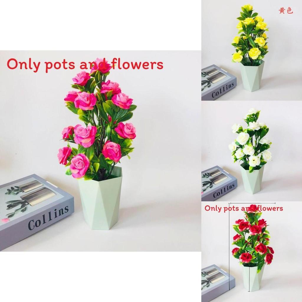Artificial Rosa Rugosa Thunb Plant With Silk Flowers For Home Decor And Gift Giving