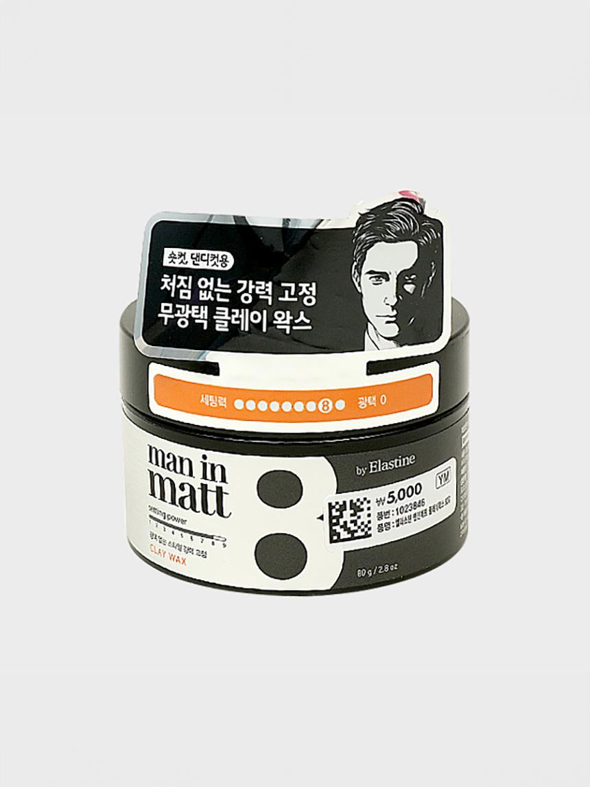 Elastine Men s Matte Clay Wax 80g 1ea