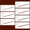 7Pcs Wood Handle Bristle Paint Brush Artist Paint Brush for Acrylic Oil Gouache Watercolor and Rock Canvas Painting