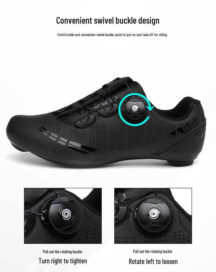 Unisex Mountain and Road Cycling Shoes with Hard Soles and Lock System