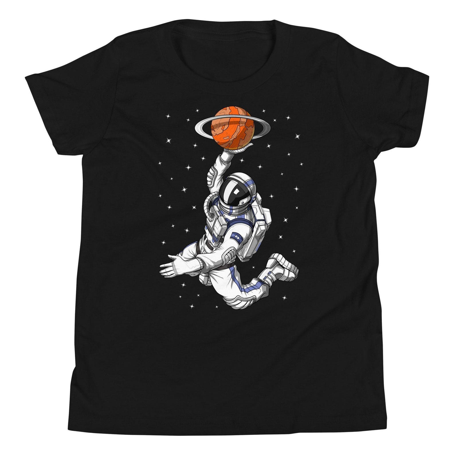 Astronaut Basketball Player Kids Shirts, Basketball Boys T-Shirts, Funny Basketball Clothing, Basketball Apparel, Basketball Clothes 160