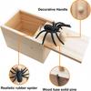 Rubber Spider Trick Box Handmade Wooden Box with Spiders Hidden Inside Suitable for Adults Children's Mischievous Adult Items