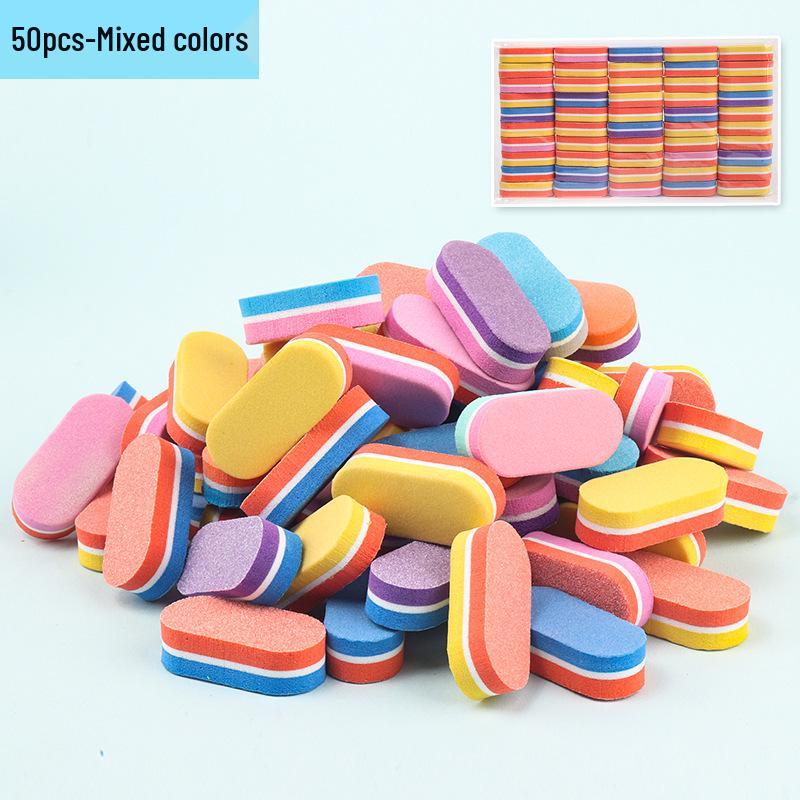 High-Flex Tofu Sponge File: Dual-Sided Nail Polishing & Shaping Tool