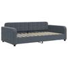 Vidaxl Sofa Rozsuwana Z Szufladami, Ciemnoszara, 90X200 Cm, Aksamit