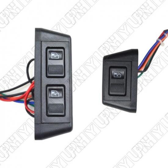 Universal 3 Remote Switch Kit Door Lock Power Window 12V Fits Front Two Doors