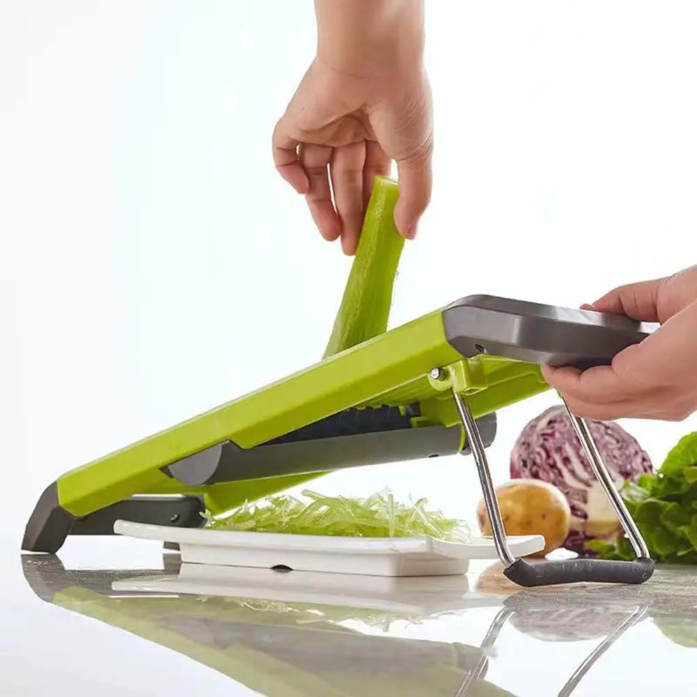 1 Stück Kunststoff Edelstahl Klinge Kartoffelschneider, Multifunktionale Frei Wechselbare Klingen, Ideales Obst- und Gemüsewerkzeug