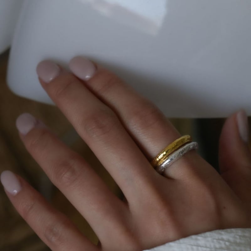 Youngglow Silver925 Foil Ring (2color)