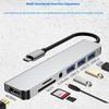 7-in-1 USB-C Hub Type-C to HDMI + USB 3.0 x1 + USB 2.0 x2 + SD + TF + Audio Docking Station for Phone/Laptop/Tablet