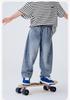 Mini Balabala Boys' and Children's Pants Summer New Product Antibacterial Cooling Soft Cowboy Loose Bending Knife Pants Banana Pants