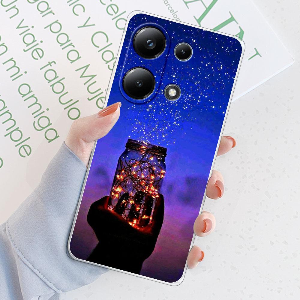 Für Redmi Note 13 Pro Hüllen Abdeckung Für Redmi Note 13 Transparent Schutz Weiches Silikon Handyhülle Funda oder Redmi Note 13 Pro Plus Coque