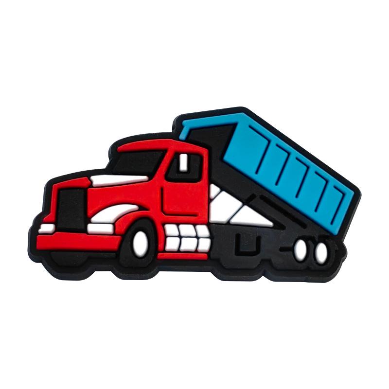 Excavator Construction Vehicle Shoe Decoration: PVC Soft Rubber Shoe Buckle & DIY Shoe Flowers